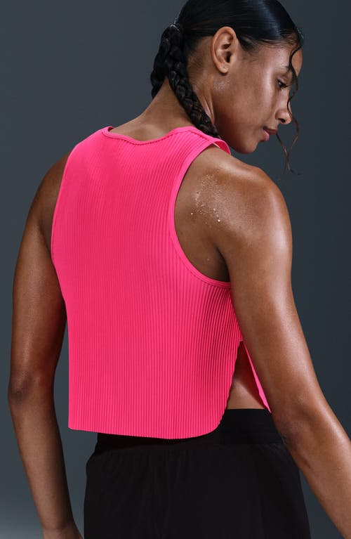 Nike Aeroswift Dri-fit Adv Crop Running Tank Top In Pink