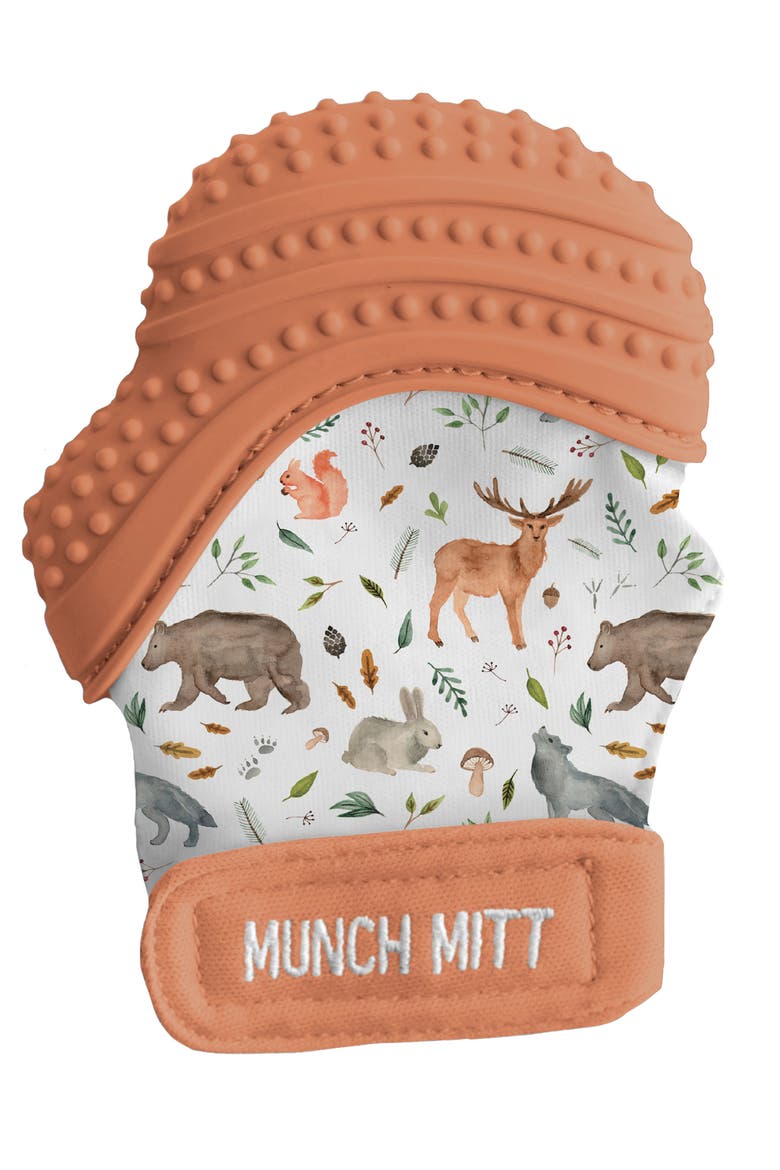 Teething Mitt, Main, color, WOODLAND