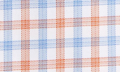 David Donahue Trim Fit Check Dress Shirt In Blue