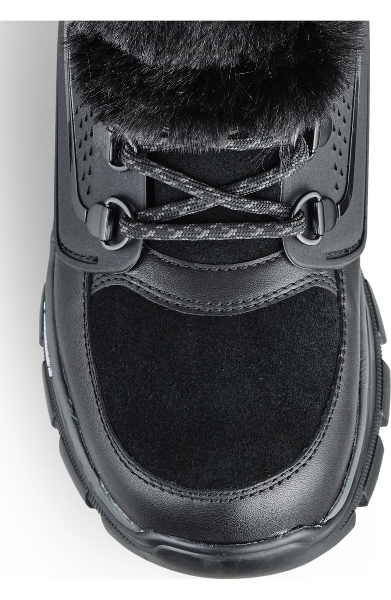 Cougar Union Faux Fur Cuff Lace-Up Boot, Alternate, color,