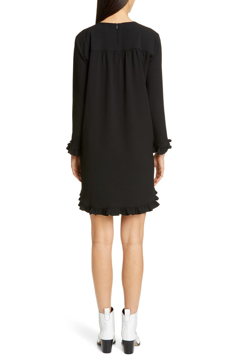 Ganni Clark Long Sleeve Dress, Alternate, color, 