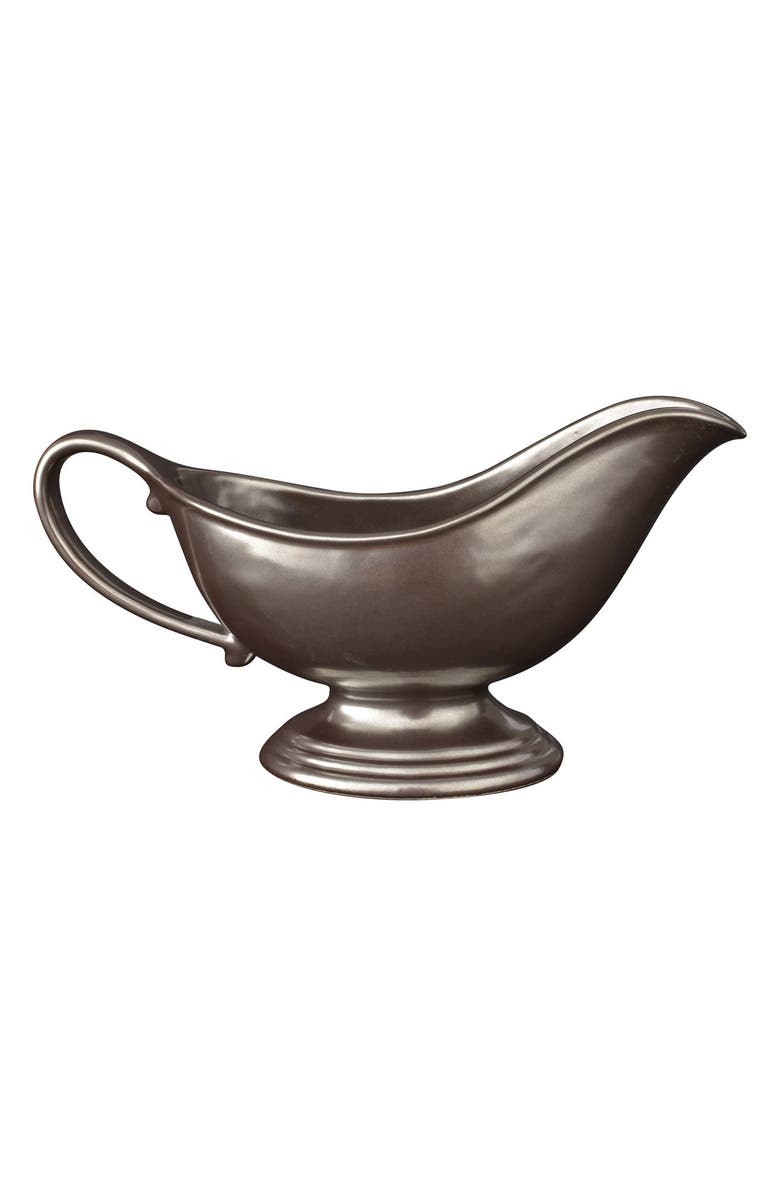 Juliska Pewter Stoneware Sauce Boat, Main, color, 