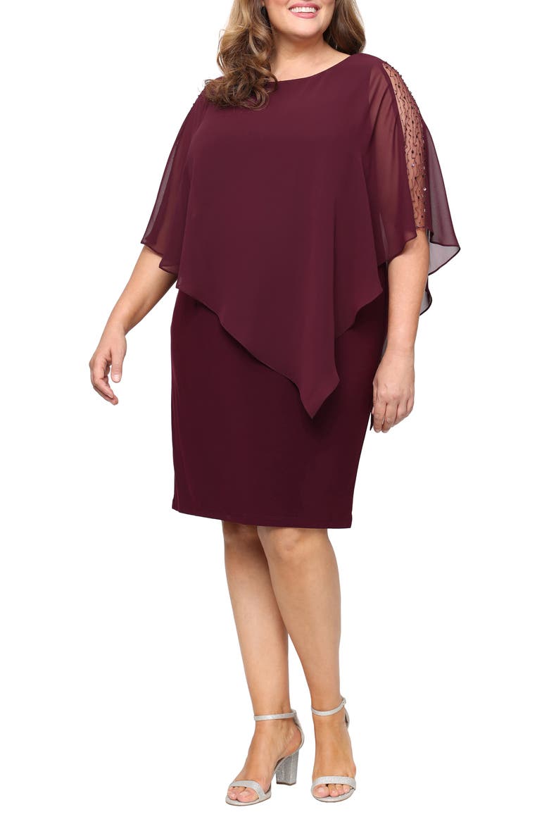 Embellished Sheath Dress, Main, color, FIG