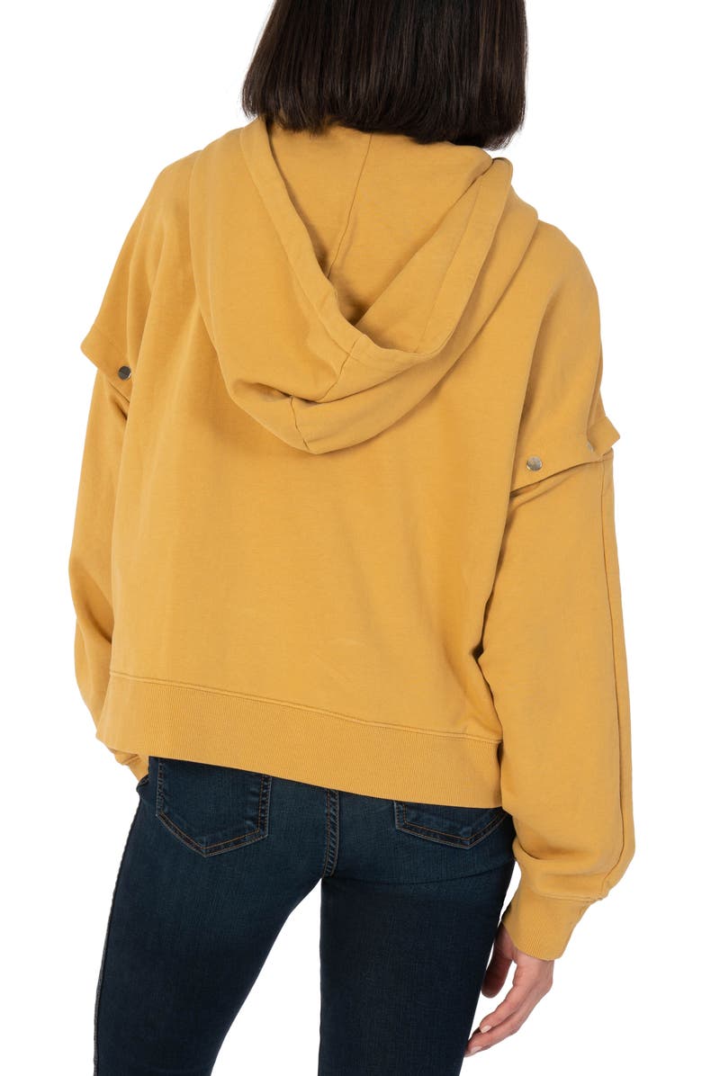 KUT from the Kloth Madelyn Convertible Sleeve Zip-Up Hoodie, Alternate, color,