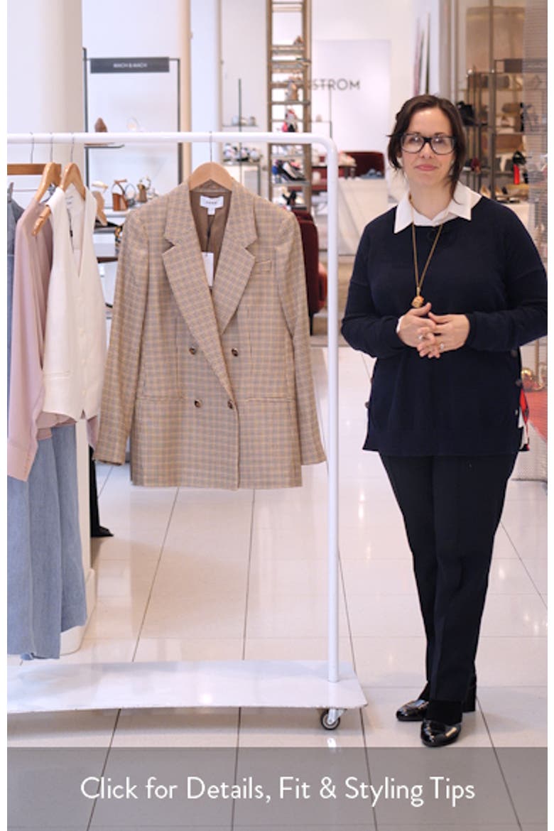 Vida Houndstooth Double Breasted Wool Blazer video