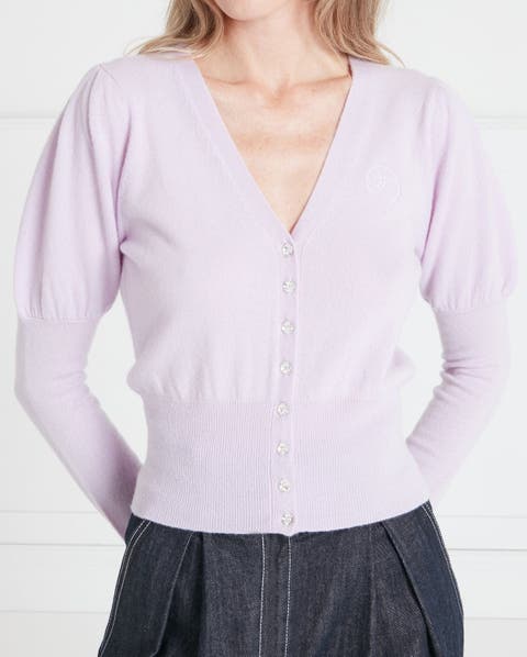 Tonal T-Logo Cardigan