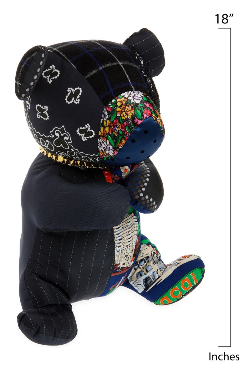 Sacai Large Zantan Colotan Patchwork Stuffed Bear, Alternate, color, 