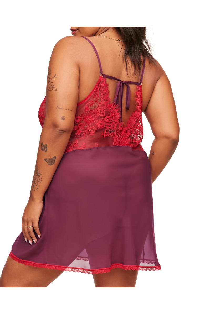 Adore Me Raquel Slip Lingerie, Alternate, color, Dark Red