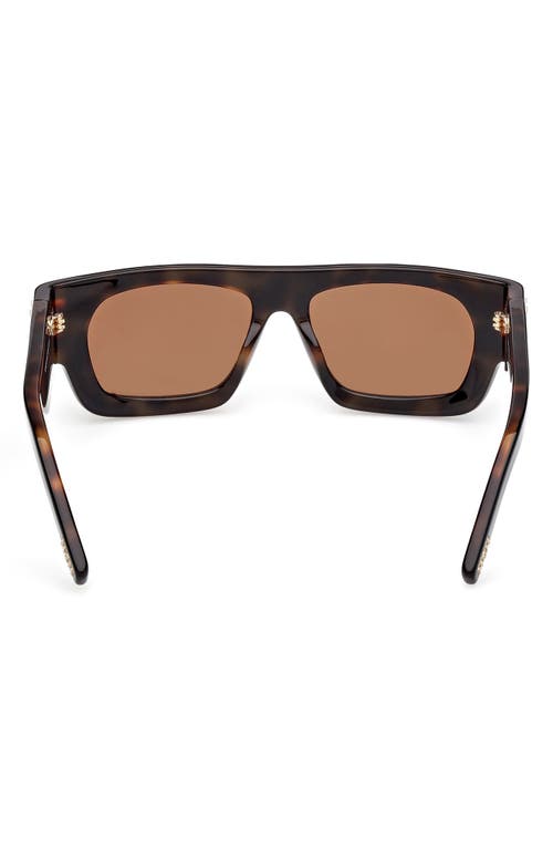 Mcm 54mm Rectangle Sunglasses In Brown