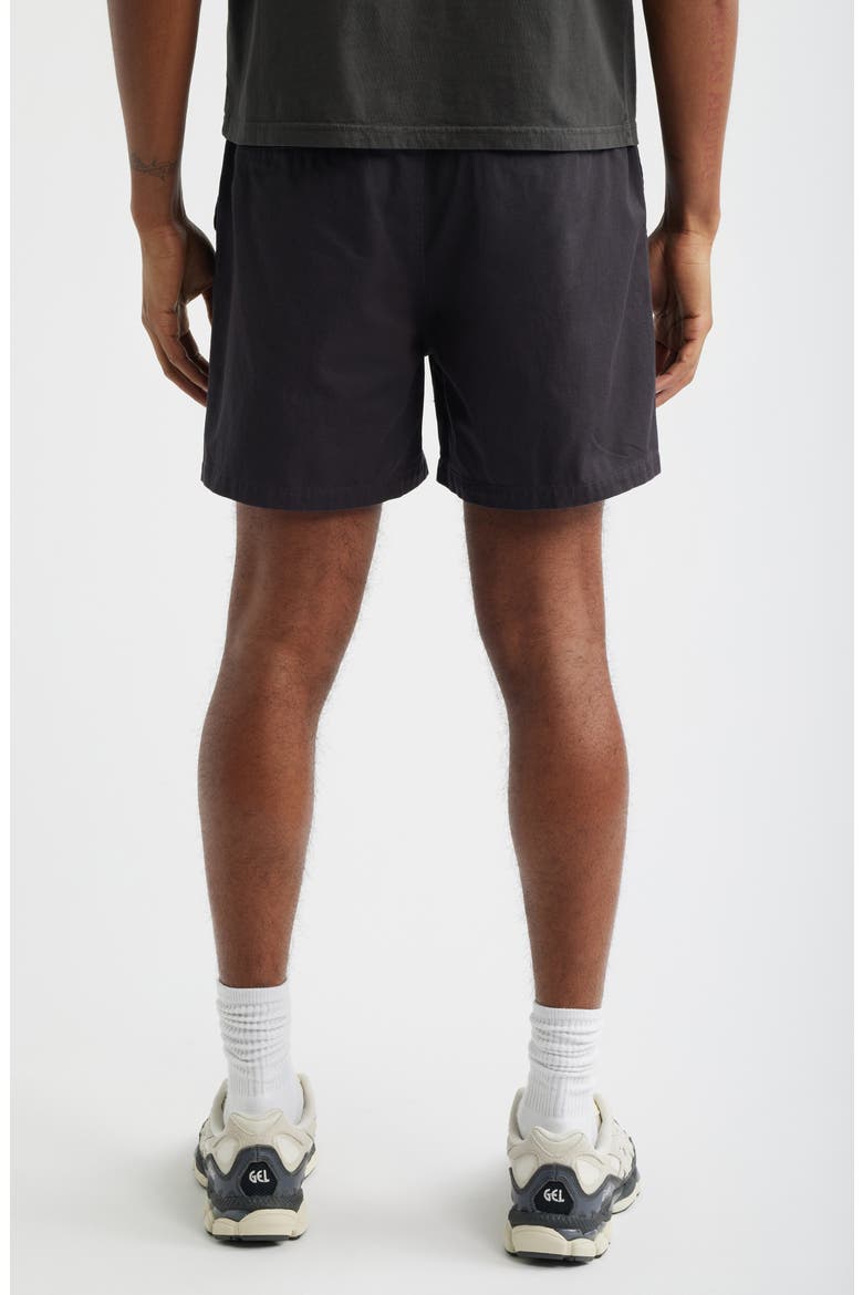 Leisure Cotton Twill Shorts, Alternate, color, BLACK