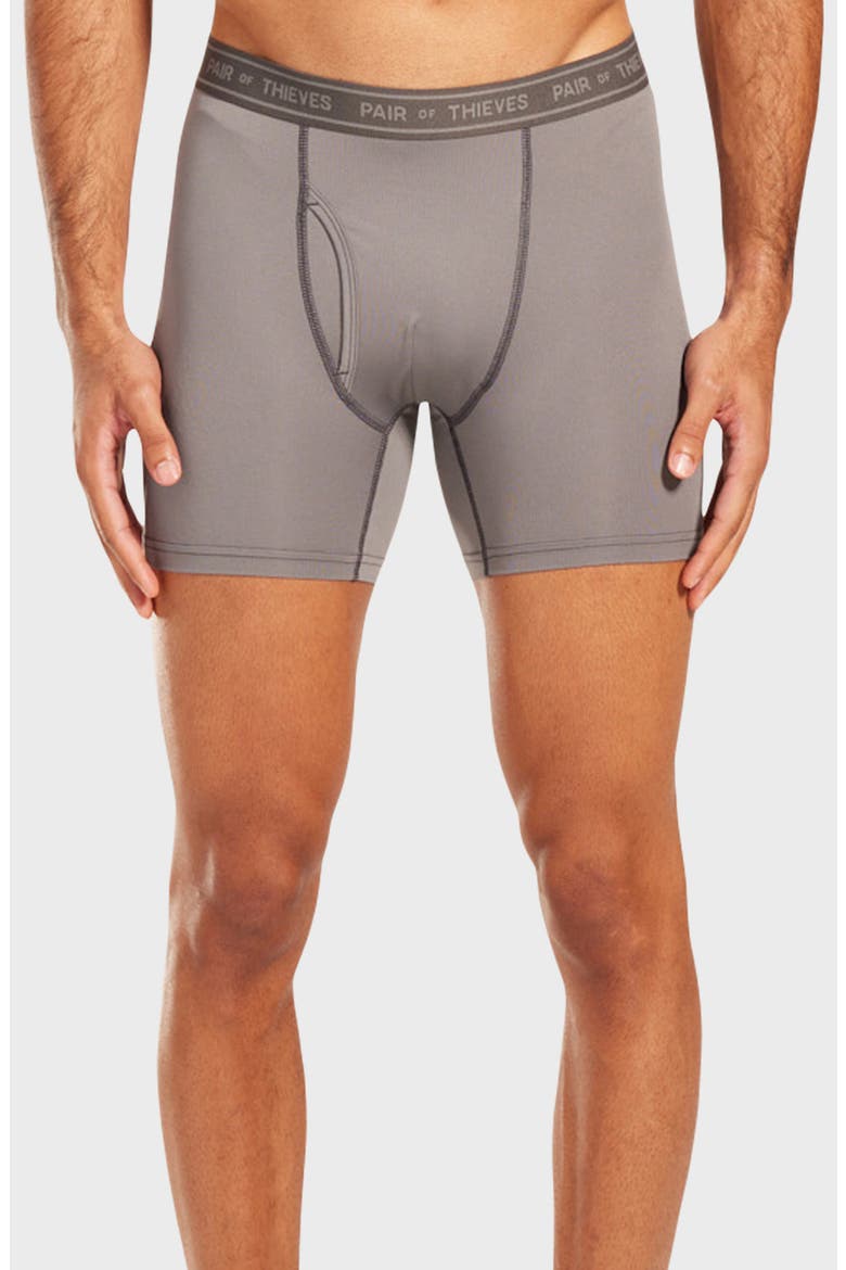 4-Way Performance Boxer Briefs, Main, color, SLATE