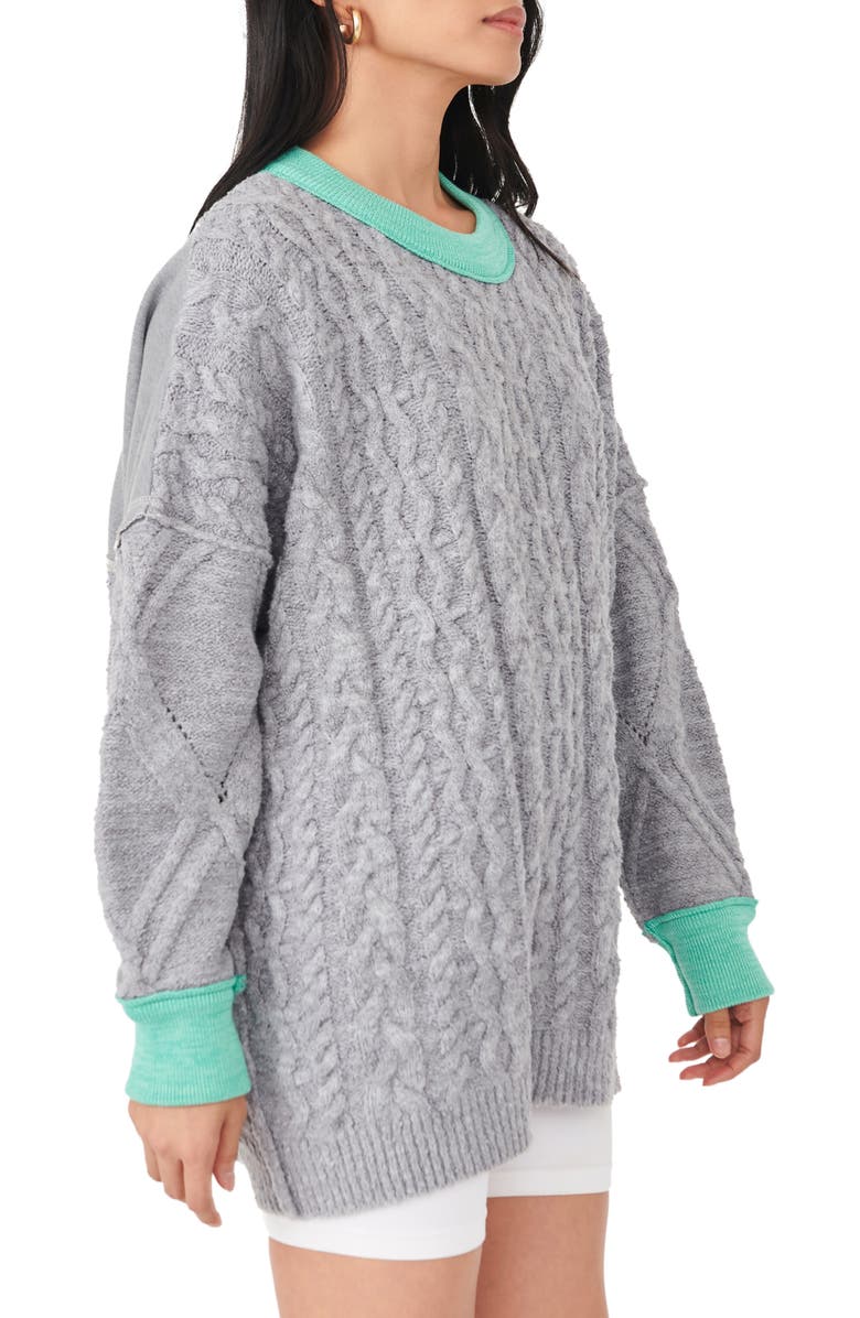 Free People Olympia Colorblock Sweater, Alternate, color, 