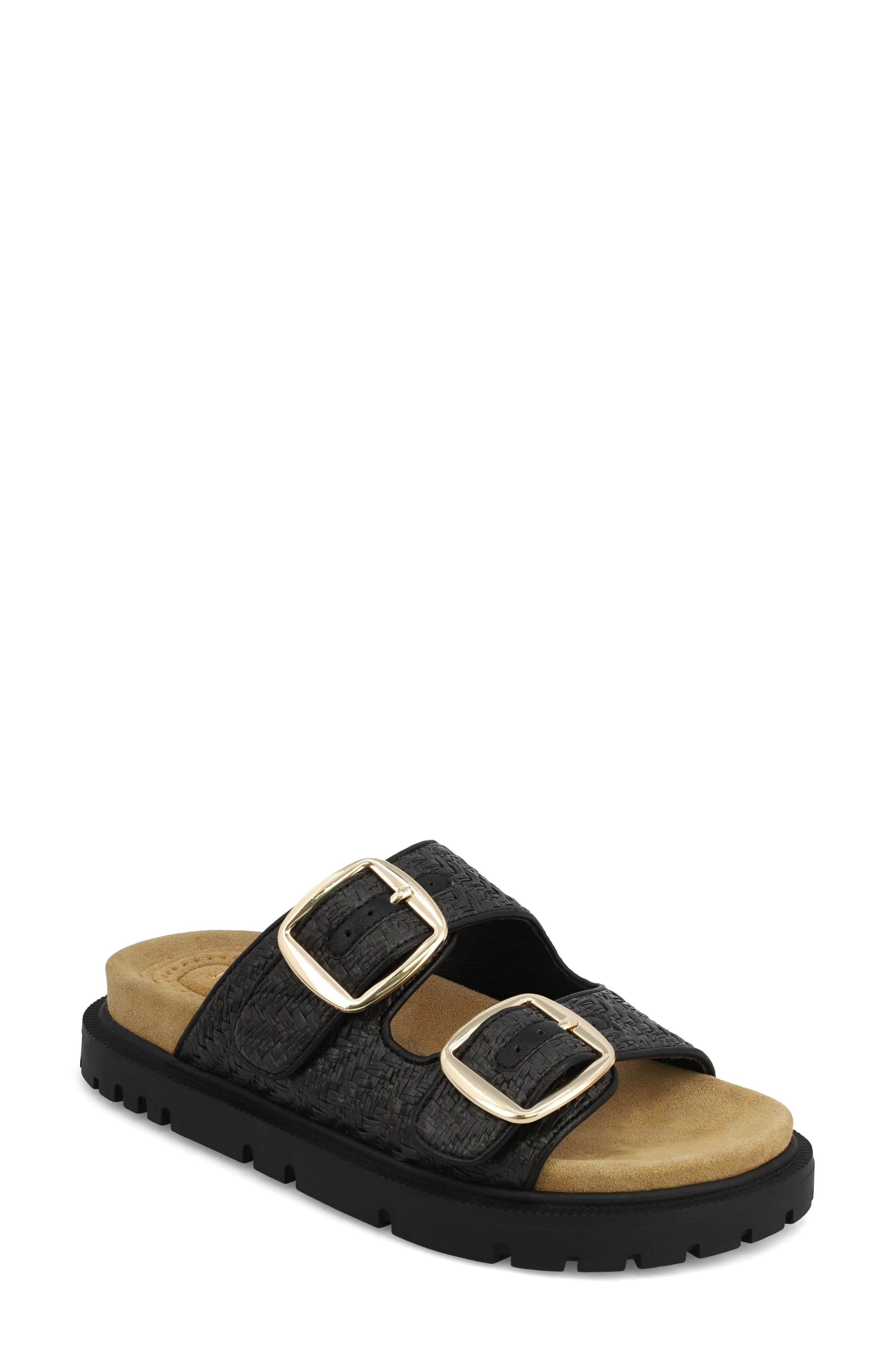 MIA Monica Platform Slide Sandal, Main, color, Black