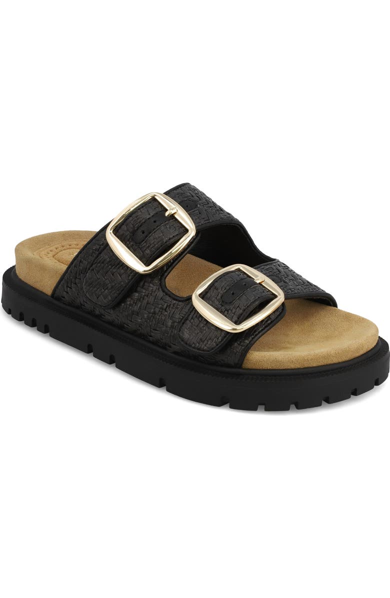 MIA Monica Platform Slide Sandal, Main, color, Black