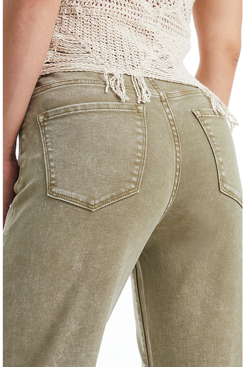 High Waist Raw Hem Ankle Wide Leg Jeans, Alternate, color, MARTINI