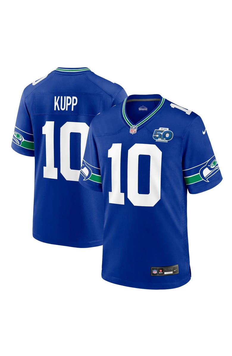 Nike Men's Nike Cooper Kupp Royal Seattle Seahawks Alternate 50th Season Game Jersey, Main, color, Royal