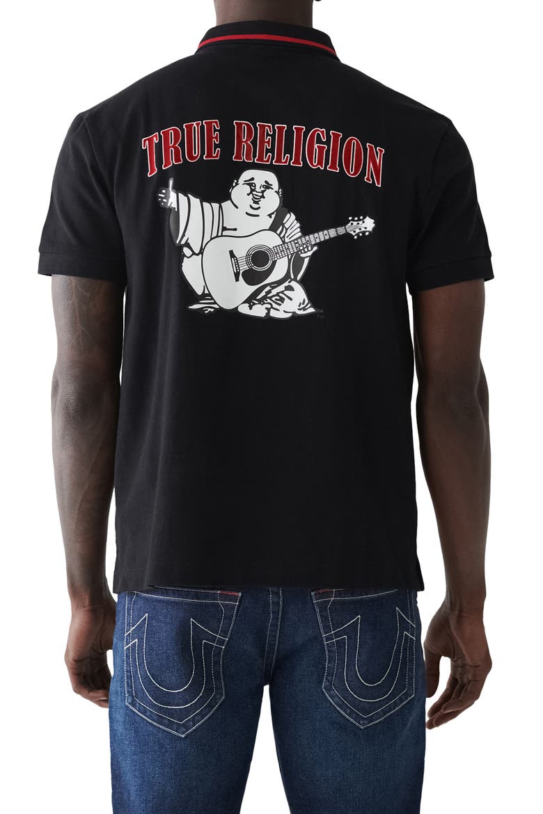 Logo Graphic Polo, Alternate, color, JET BLACK