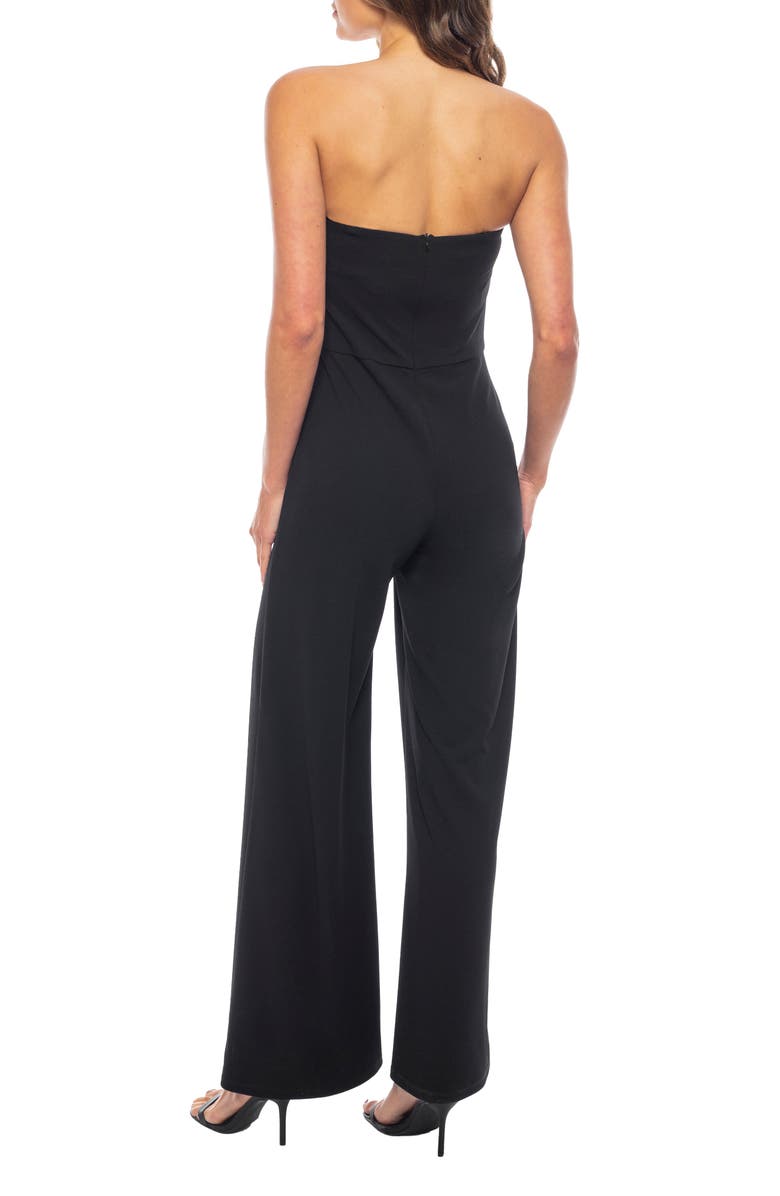 Marina Beaded Faux Pearl Scuba Crepe Jumpsuit, Alternate, color, 