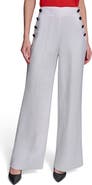 KARL LAGERFELD PARIS Linen Blend Sailor Pants