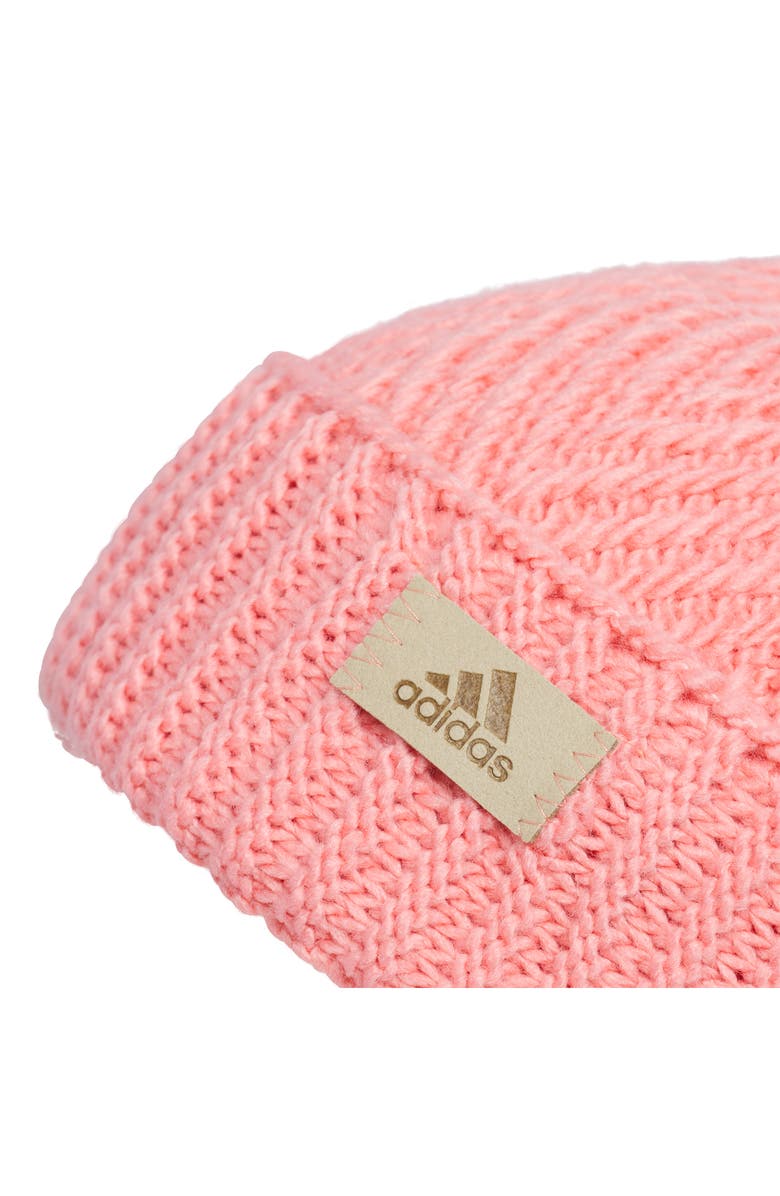 adidas Twilight Pompom Beanie, Alternate, color, Semi Pink Spark/ White