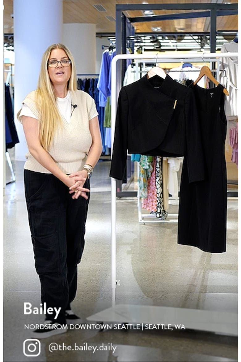 Two Piece Crop Jacket & Sheath Dress video