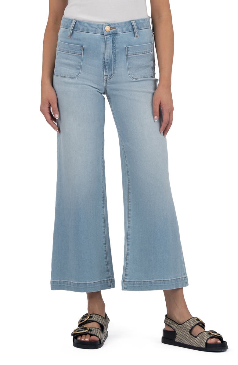 KUT from the Kloth Meg Patch Pocket High Waist Wide Leg Jeans, Main, color, 