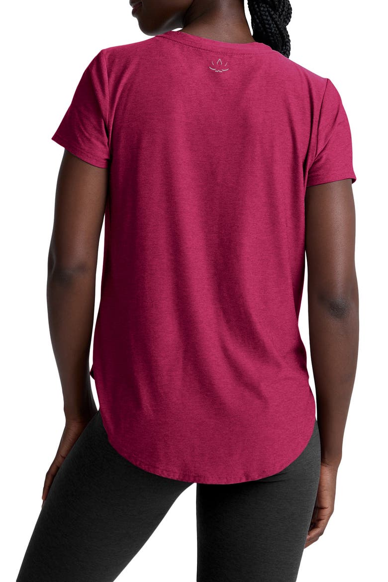 On the Down Low T-Shirt, Alternate, color, SANGRIA HEATHER