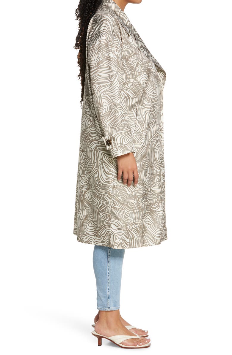 Open Edit OVERSIZED STATEMENT TRENCH, Alternate, color,