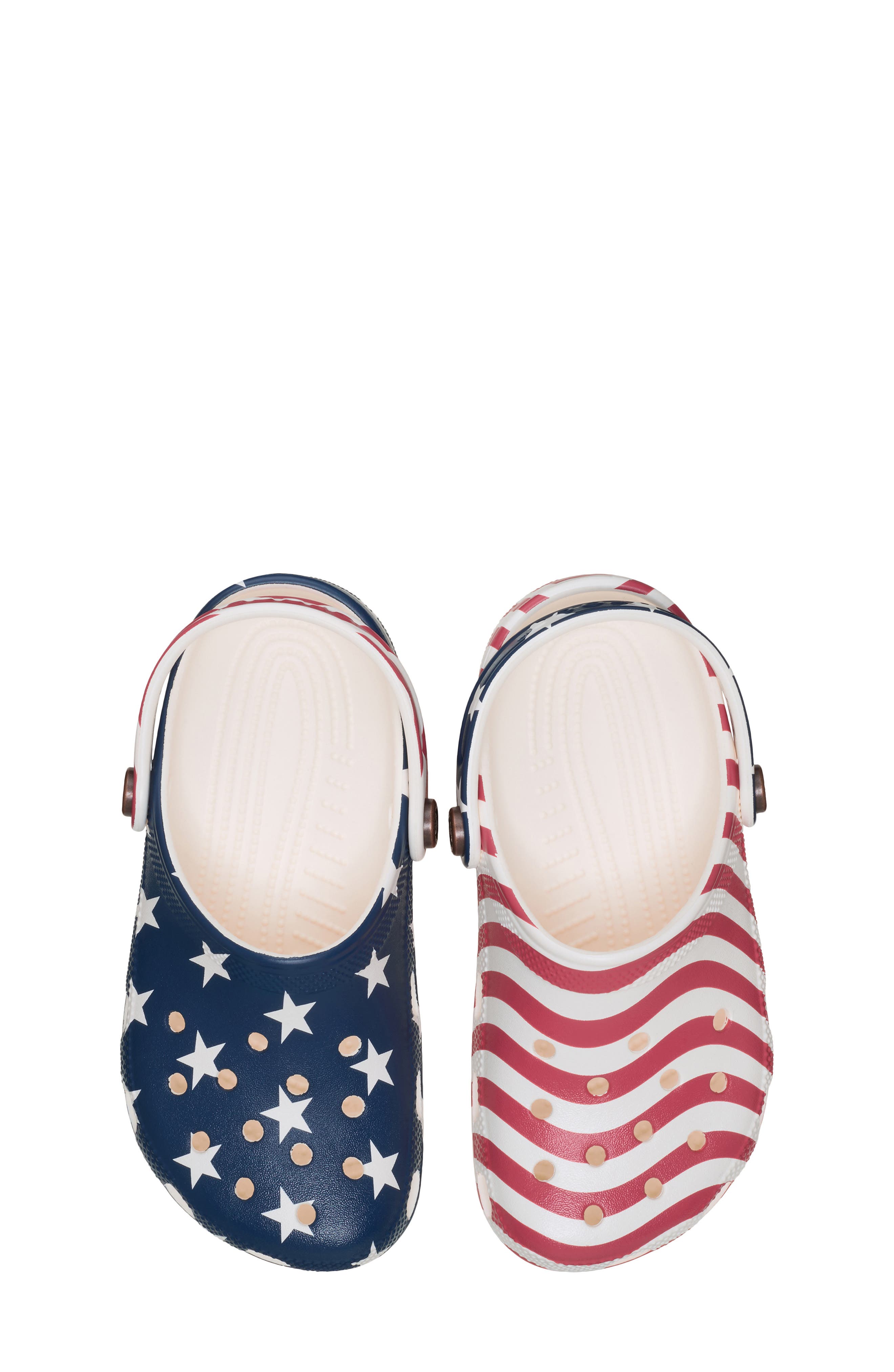 CROCS Kids' Classic American Flag Clog, Alternate, color, 