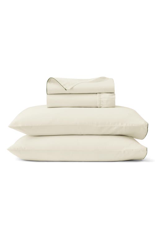 Boll & Branch Signature Piped Edge Sheet Set In Neutral