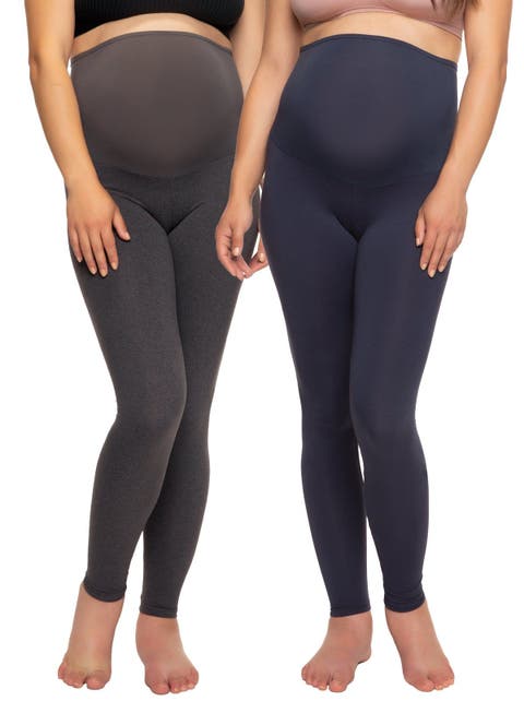 Velvety Soft Maternity Leggings 2 Pack