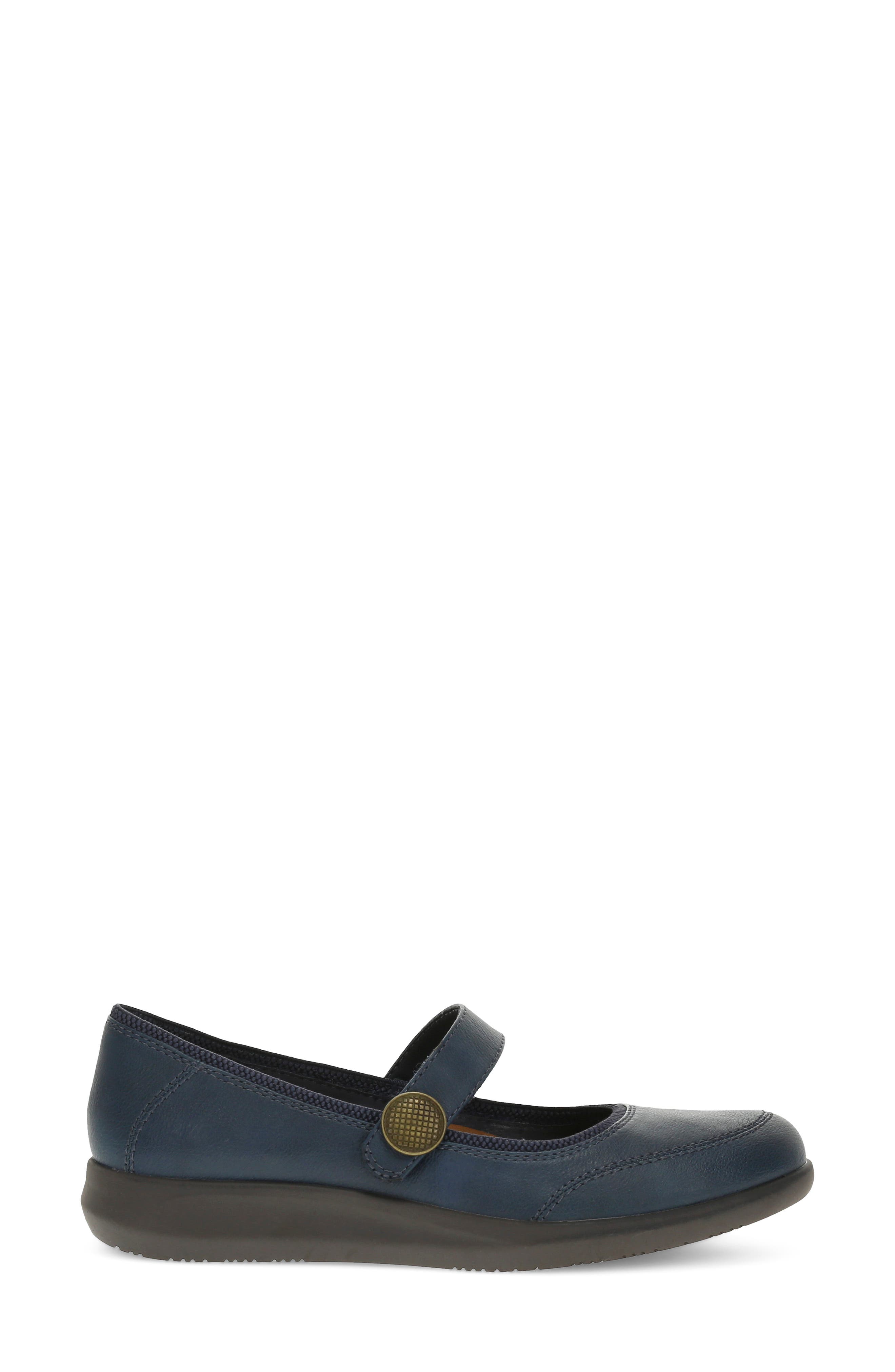 Joesie Mary Jane Flat, Alternate, color, DARK NAVY