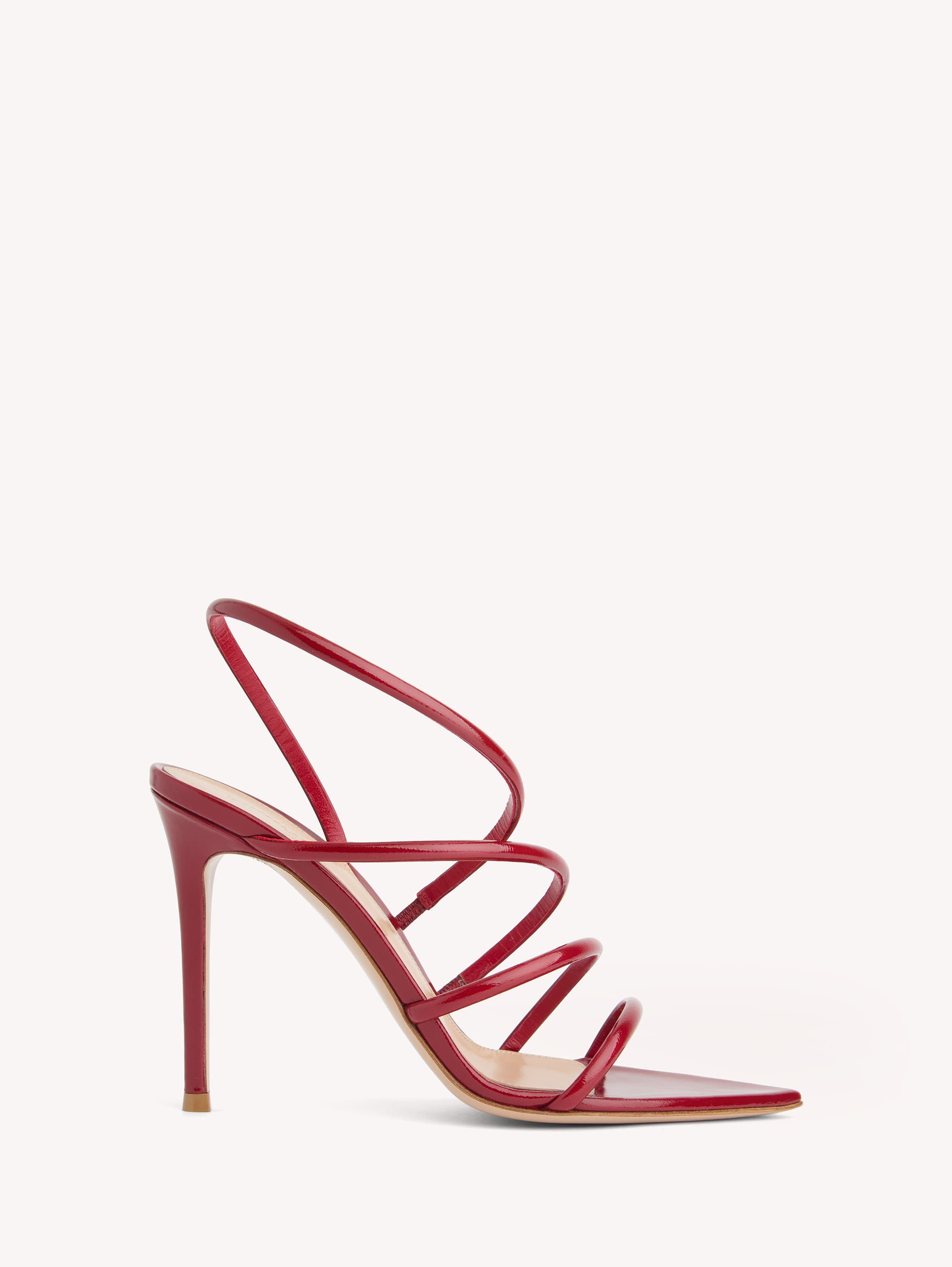 Gianvito Rossi Ettie Sandal, Main, color, Red Nappa