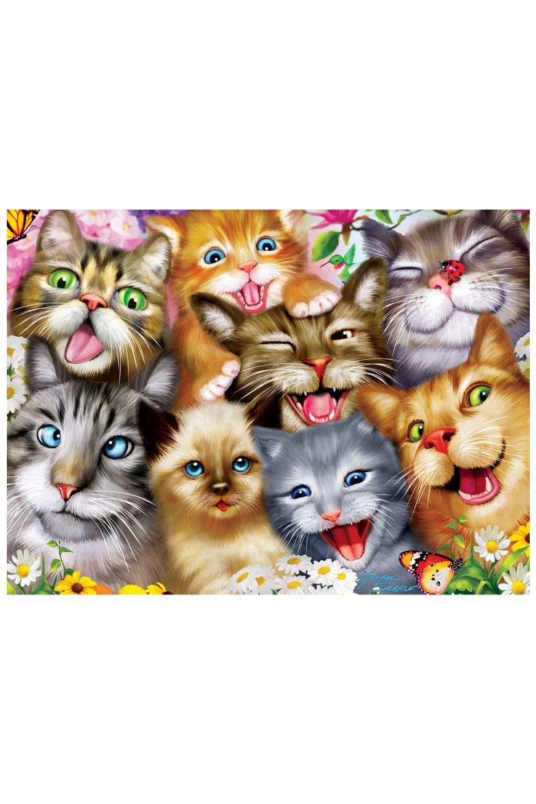 Pretty Kitties 200 Piece Jigsaw Puzzle, Alternate, color, Multicolor