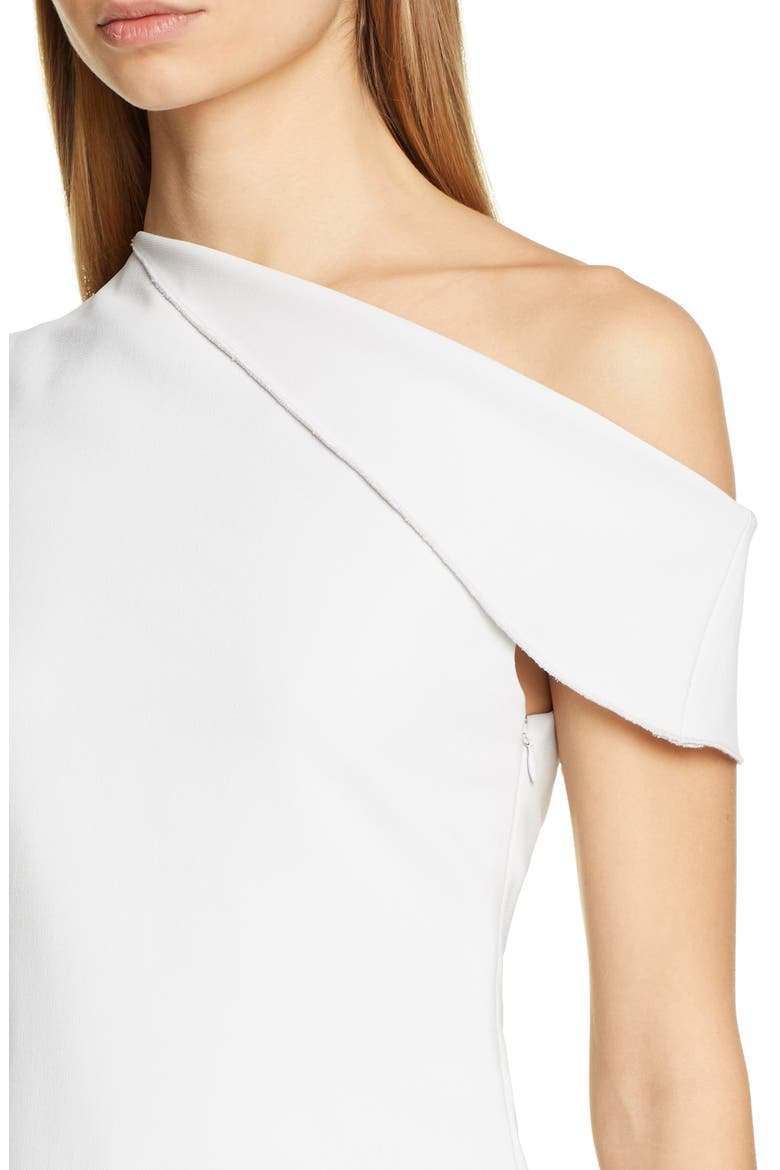 One-Shoulder Jersey Blouse, Alternate, color, DOVE