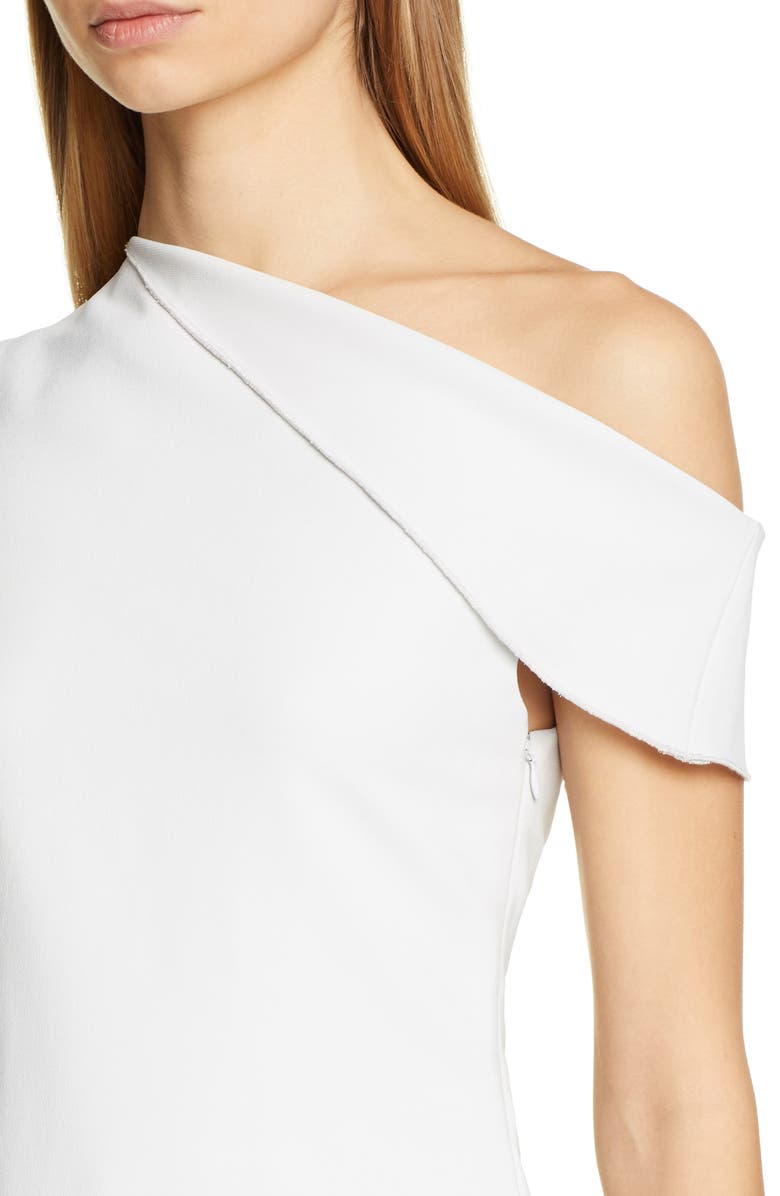 Rosetta Getty One-Shoulder Jersey Blouse, Alternate, color,