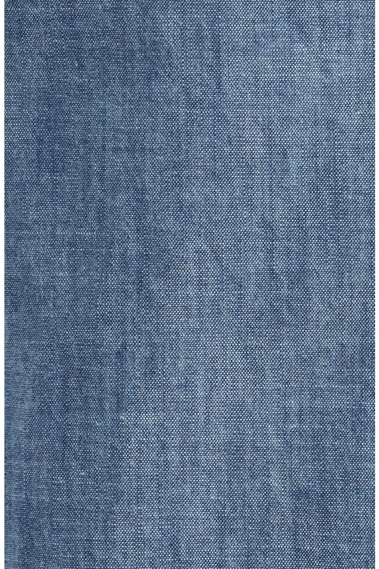 Men's Riviera Slim Fit Stretch Dot Short Sleeve Button-Up Shirt, Alternate, color, DARKWASH CHAMBRAY