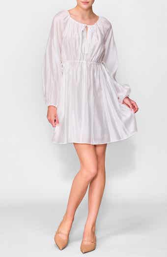 MELLODAY Tie Detail Long Sleeve Minidress