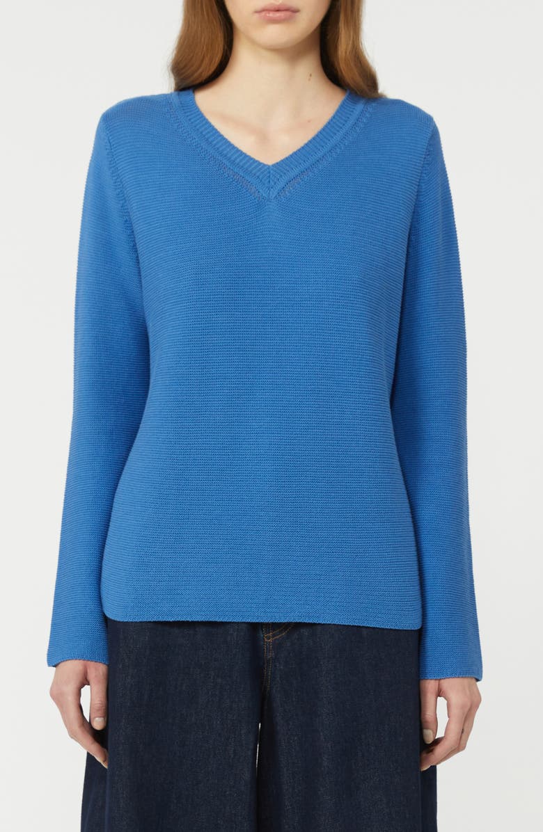 Weekend Max Mara V-Neck Sweater, Main, color, Cornflower Blue