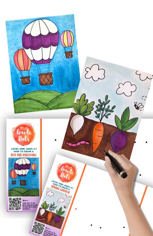 Guide Dots Add-On Art Rolls for Guide Dot's Art Kits in L1 Garden/hot Air Balloon  product