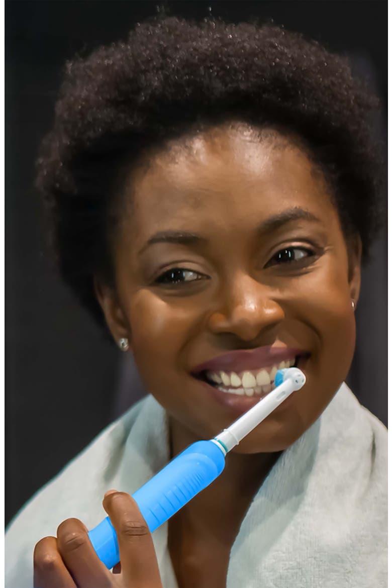 USB Rechargeable Rotary Toothbrush, Alternate, color, WHITE/BLUE