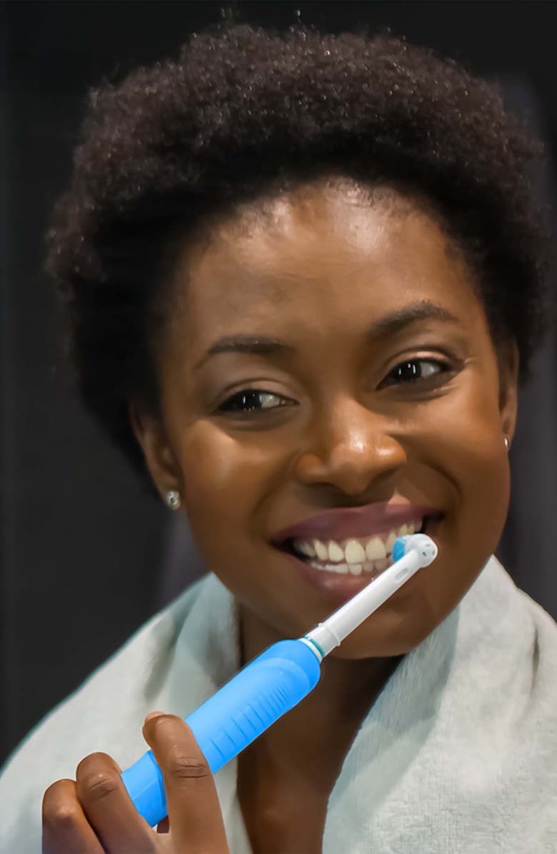 PURSONIC USB Rechargeable Rotary Toothbrush, Alternate, color, White/Blue