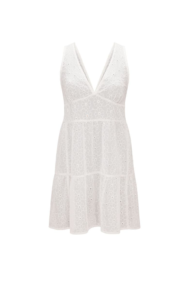 Shoshana Swimwear Cover Up Dress Top, Alternate, color, White
