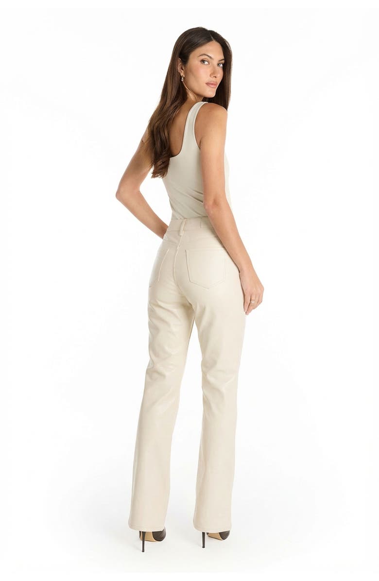 The Noli Shop Aria Flare Jean, Alternate, color, White