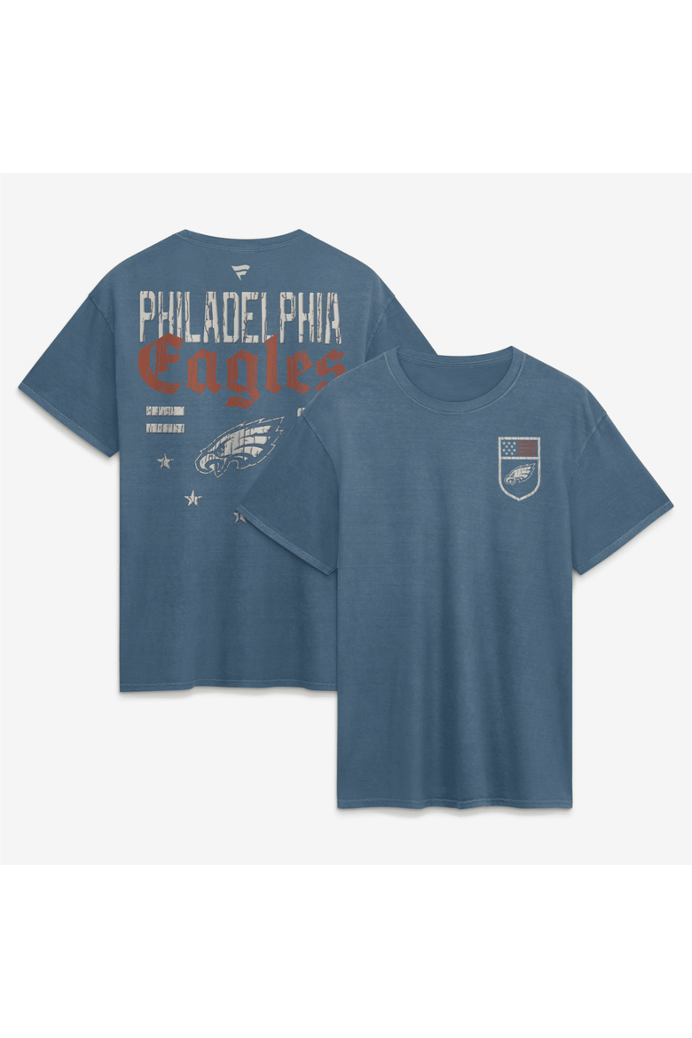 Men's Fanatics  Blue Philadelphia Eagles Washed Americana T-Shirt, Main, color, Blue