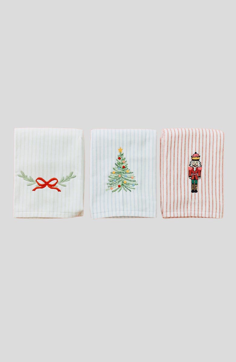 WEEZIE Assorted 3-Pack Holiday Kitchen Towels, Alternate, color,