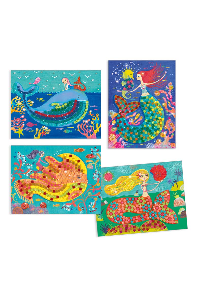 Kids' The Mermaids Song Mosaic Art Kit, Alternate, color, MULTI