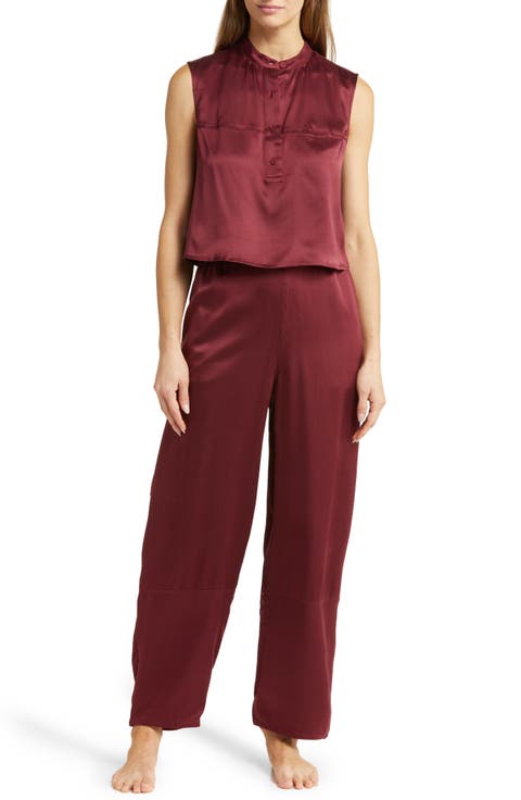 Washable Silk Sleeveless Pajamas