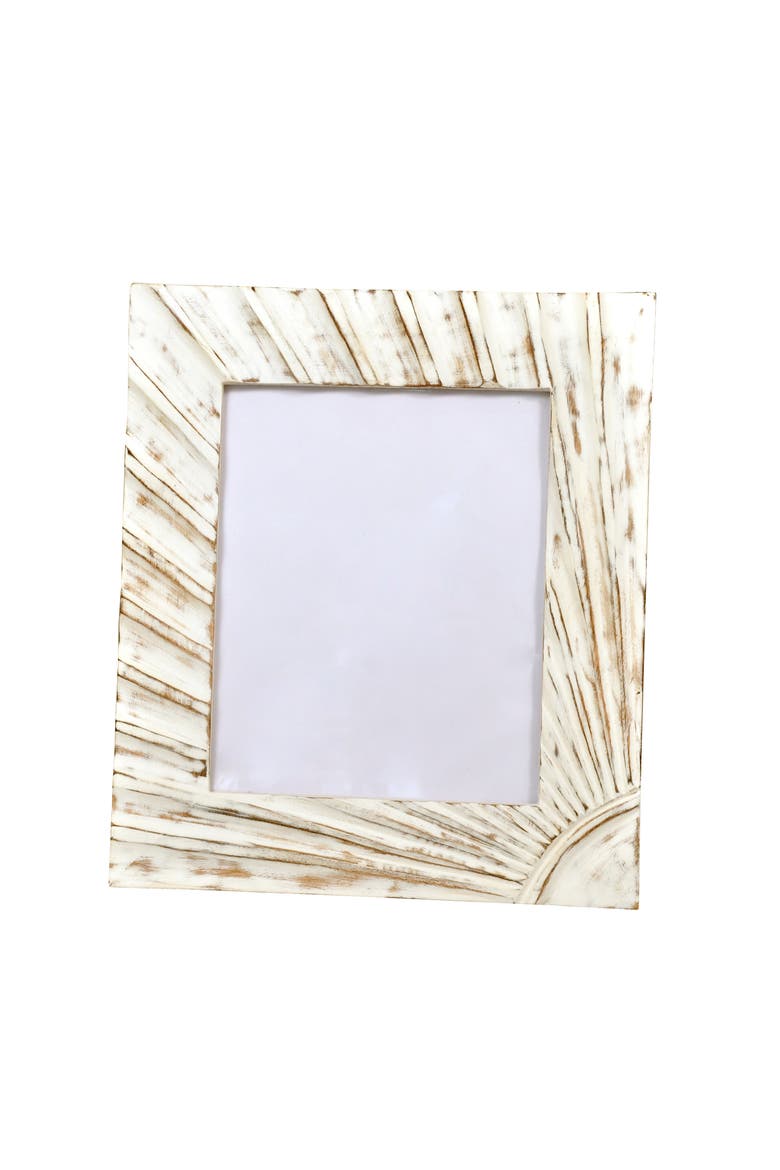 Photo Frame 8X10 Decorative Photo Frame with Textured Design, Rustic, Tabletop, Living Room, Wood, White, Ideal for Home Decor, Main, color, Brown