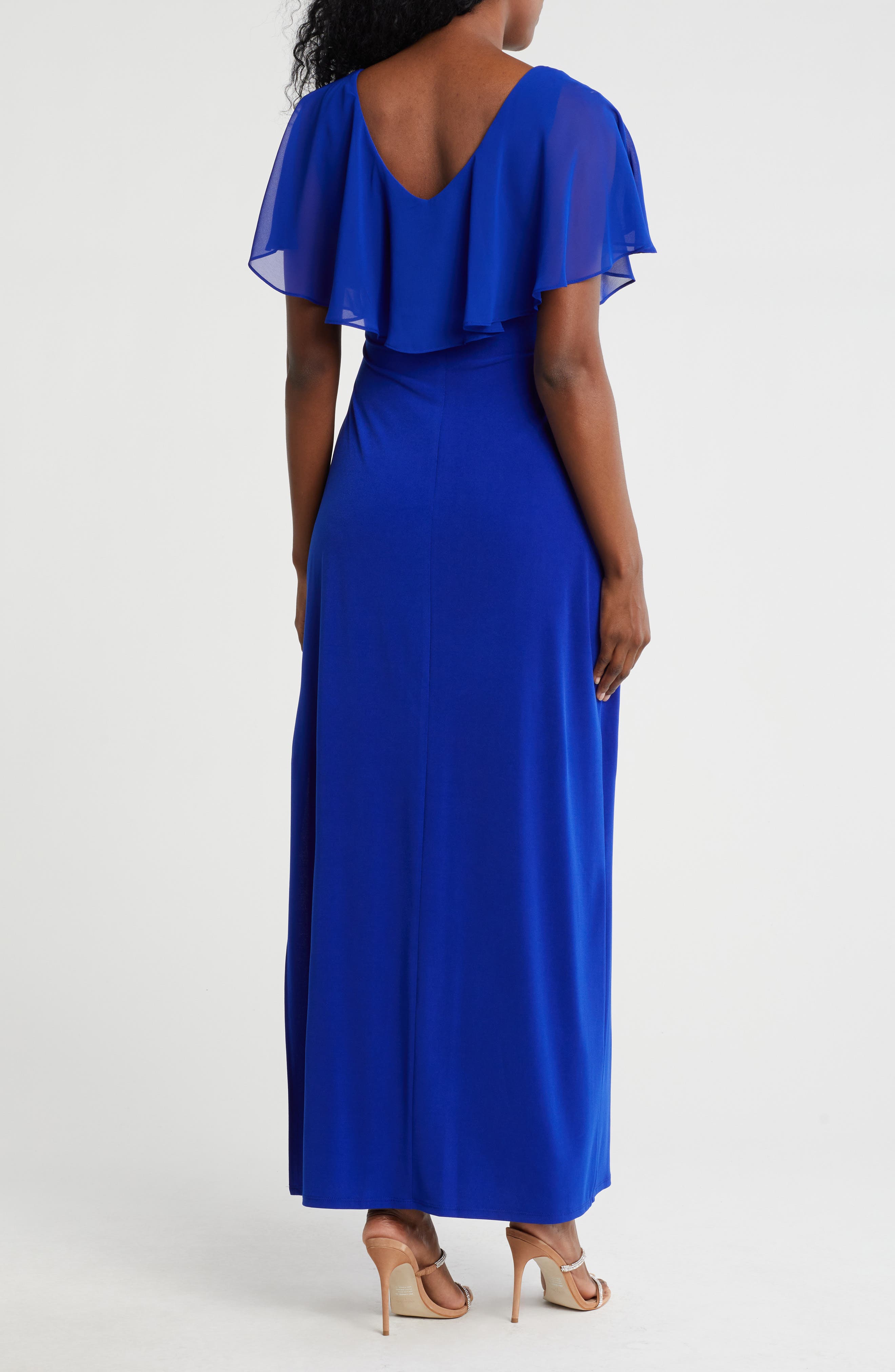 Flutter Sleeve V-Neck Dress - image 2